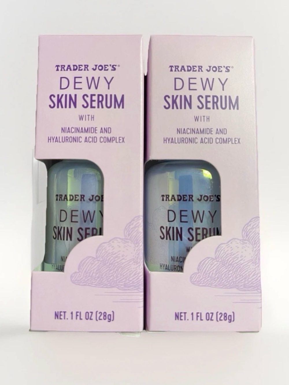 Lot of 2, Trader Joe’s LIMITED EDITION Dewy Skin Serum, BNWT